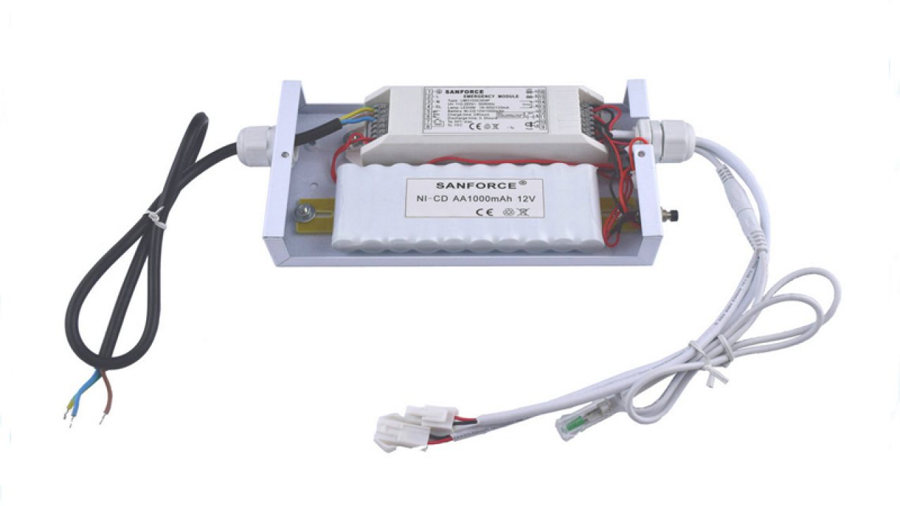 Emergency led panel clearance