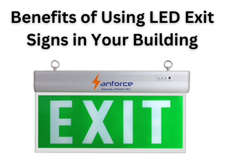 Benefits of Using LED Exit Signs in Your Building Sanforce®